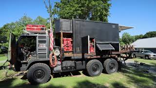 Interior walk through of my 5 ton 6X6 military truck conversion