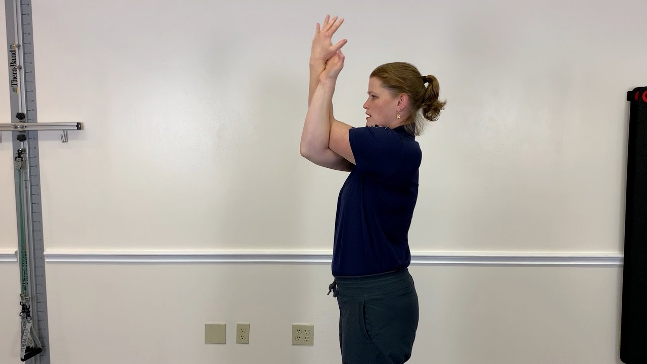 Eagle Arms to Stretch Between the Shoulder Blades and Shoulders with
