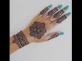 Easy Henna Design for Your Hands