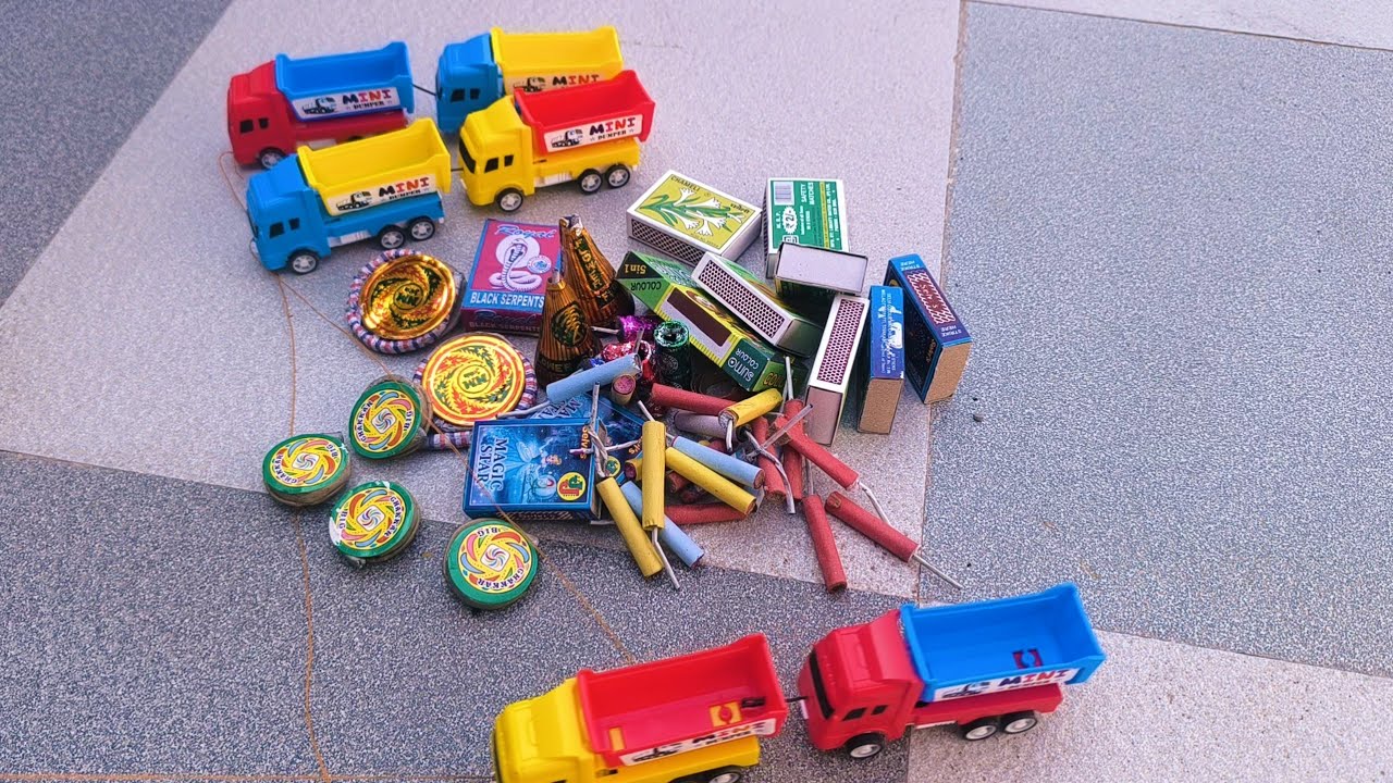 Diwali Sutali Bomb And Bijali Crackers VsGround Chakkar | Matchstick Chain ReactionDominos OI