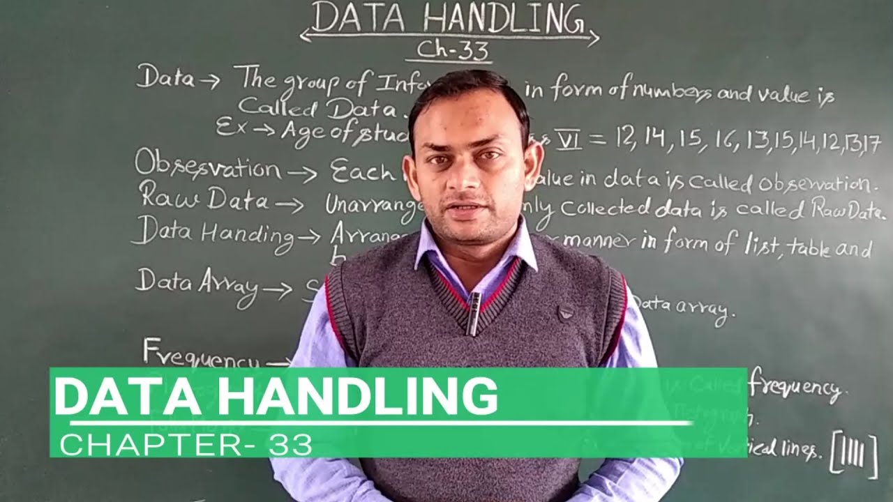 DATA HANDLING: Chapter-33 - YouTube