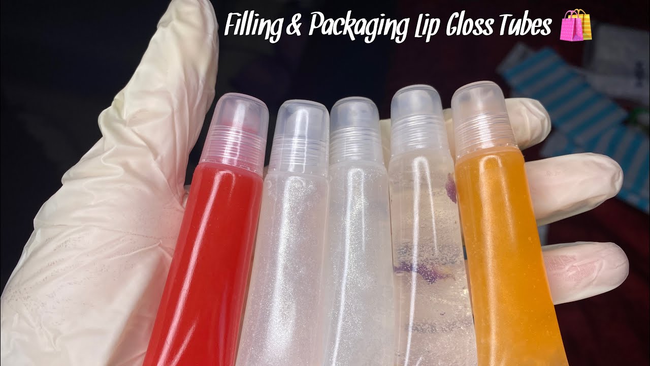 ASMR How I Fill & Package My Lip Gloss Orders!