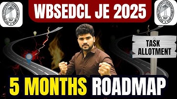 WBSEDCL RECRUITMENT 2025 | 5 Months RoadMap | WEST BENGAL JUNIOR ENGINEER #wbsedcl #lokeshsir@7:00pm