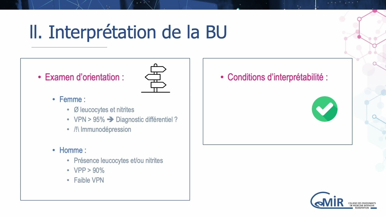7 48 XX Interprétation de la BU et de l'ECBU