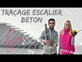 Tracage de lescalier en beton  fermeture du puits  vlog rnovation 28