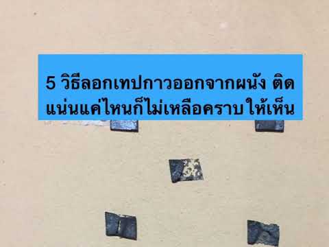 5 วิธีลอกเทปกาวออกจากผนังห้อง | เทคนิคง่ายๆในครัวเรือน