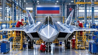 Inside the Sukhoi Su-57 Felon Factory ✈️ | How Russia’s Deadly Stealth Fighter Jet Is Made
