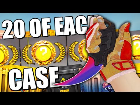 Opening 20 of EVERY CSGO CASE | TDM_Heyzeus