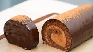 Chocolate Roll Cake / Triple Chocolate Swiss Roll