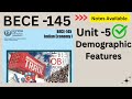 BECE -145 \\ Unit -5 Demographic Features #ignou #bece145 #unit5 #indianeconomy1 #ignoustudymaterial