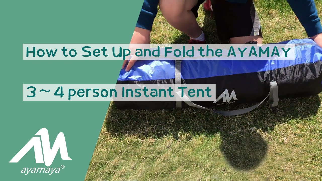 How to Set Up and Fold the AYAMAYA 34 Person Instant Tent? YouTube