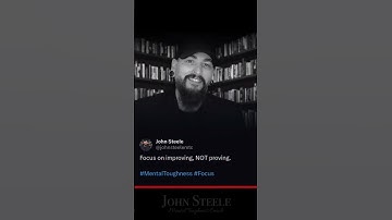 Stop trying to prove yourself to the world. Start improving yourself for you