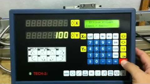 TDS-2i DRO Training - Ellipse / Oval Hole Pattern function - TheDROstore.com mTECH TECH 2i