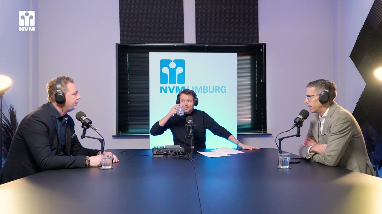 Thumbnail van aflevering S1E4: Bouwkundige keuringen & verborgen gebreken (en hoe je risico's beperkt) — host Sander Kleikers in gesprek met NVM-makelaars uit Limburg