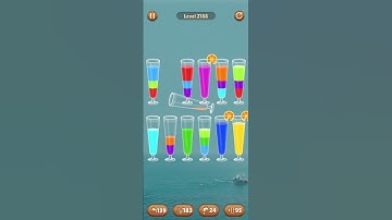 Water color sort level 2188 #androidgameplay #watersortpuzzle #shorts
