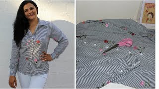 CORTE DE CAMISA FEMININA