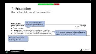 McKinsey, BCG & Bain Resume & Cover Letter Guide - Cambridge University