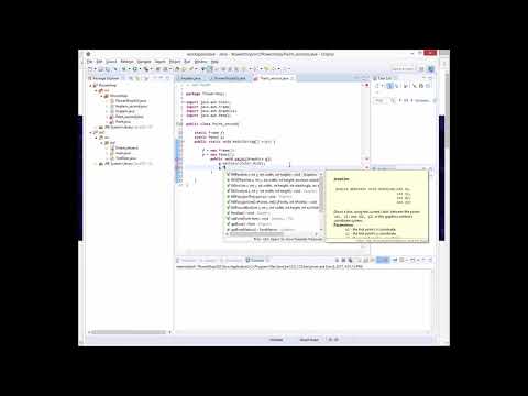 Tutorial 26:  java graphics repaint method - AWT Paint