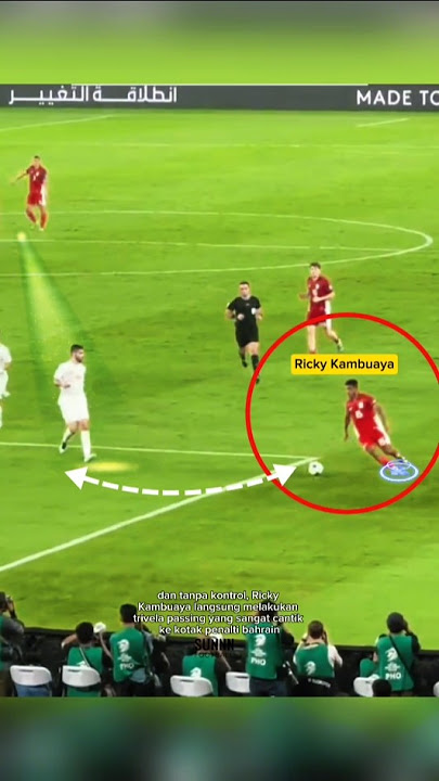 Ricky Kambuaya passing Trivela saat lawan Bahrain #shorts #timnasindonesia