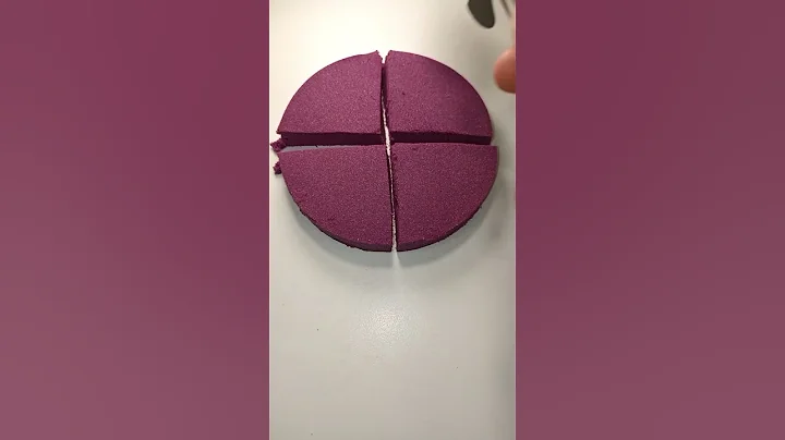 Reverse Video with Purple Kinetic Sand #shorts #asmr r