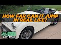 How far can a British sports car jump in real life?