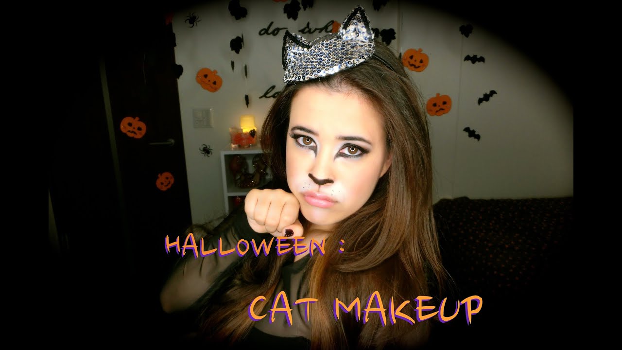 Halloween Cat Makeup ねこ風ハロウィンメイク Youtube