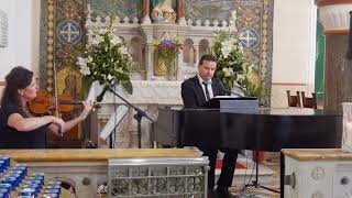 The Claddagh Church Galway,  Ag Criost an Siol, Piano Sean De Burca , Violin Aine Kelly