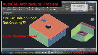 How to Create Circular Hole in Roof on slab in autocad by Knowledge World Express 336 views 2 years ago 3 minutes, 22 seconds