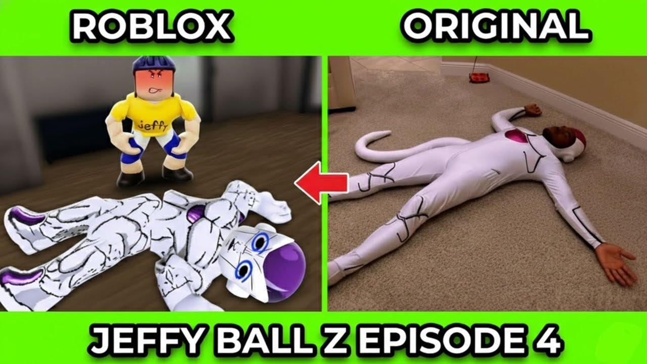 SML Movie vs SML ROBLOX: Jeffy Ball Z Episode 4 ! Side by Side