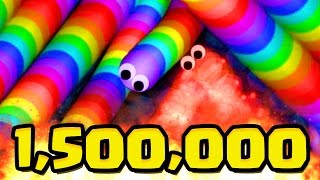 SLITHER.IO 1,500,000 WORLD RECORD SPECIAL (Slither.io Team Gameplay)