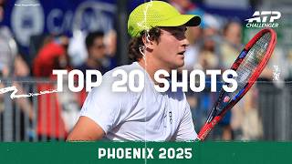 Fonseca's Ripping Forehand, Nishikori's Magic & More 😎 | Top 20 ATP Challenger Shots In Phoenix 2025