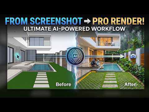 Screenshot to Pro Render The Ultimate AI Architecture Workflow
