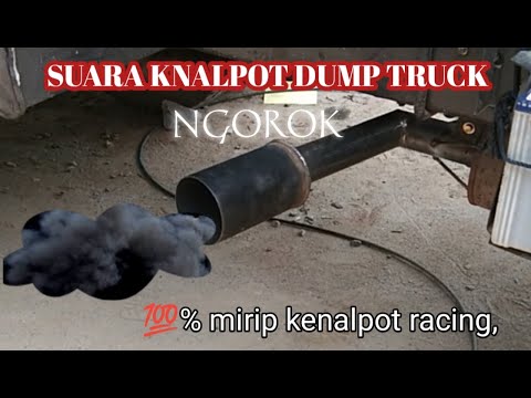 Belah kenalpon dump truck Fuso seperti ngorok B481 ngamuk #dumptruck  #knalpotracing