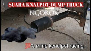 Belah kenalpon dump truck Fuso seperti ngorok B481 ngamuk #dumptruck  #knalpotracing