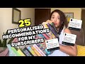 Giving you 25 personalised book recommendations 