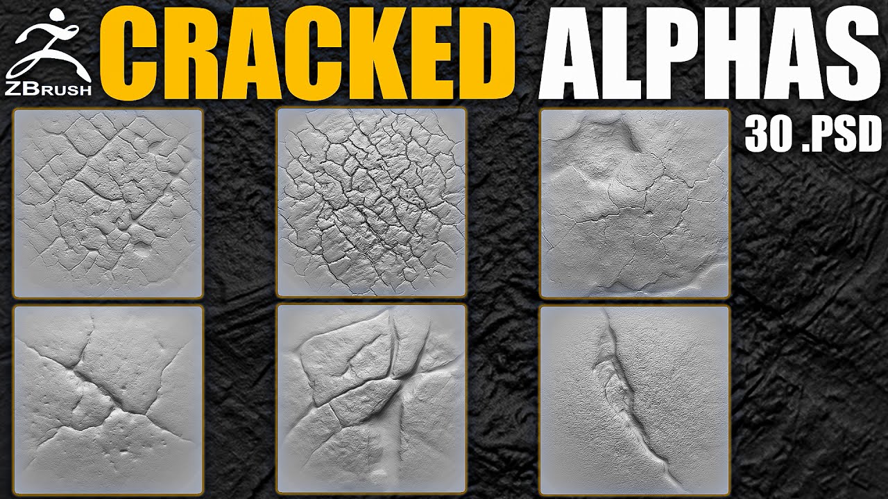 ZBrush. Sculpting stone. Alphas. YouTube