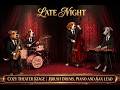 Late Night Sophisticated Jazz Session: Just Cozy Theater Stage, Brush Drums, Piano and Sax Lead