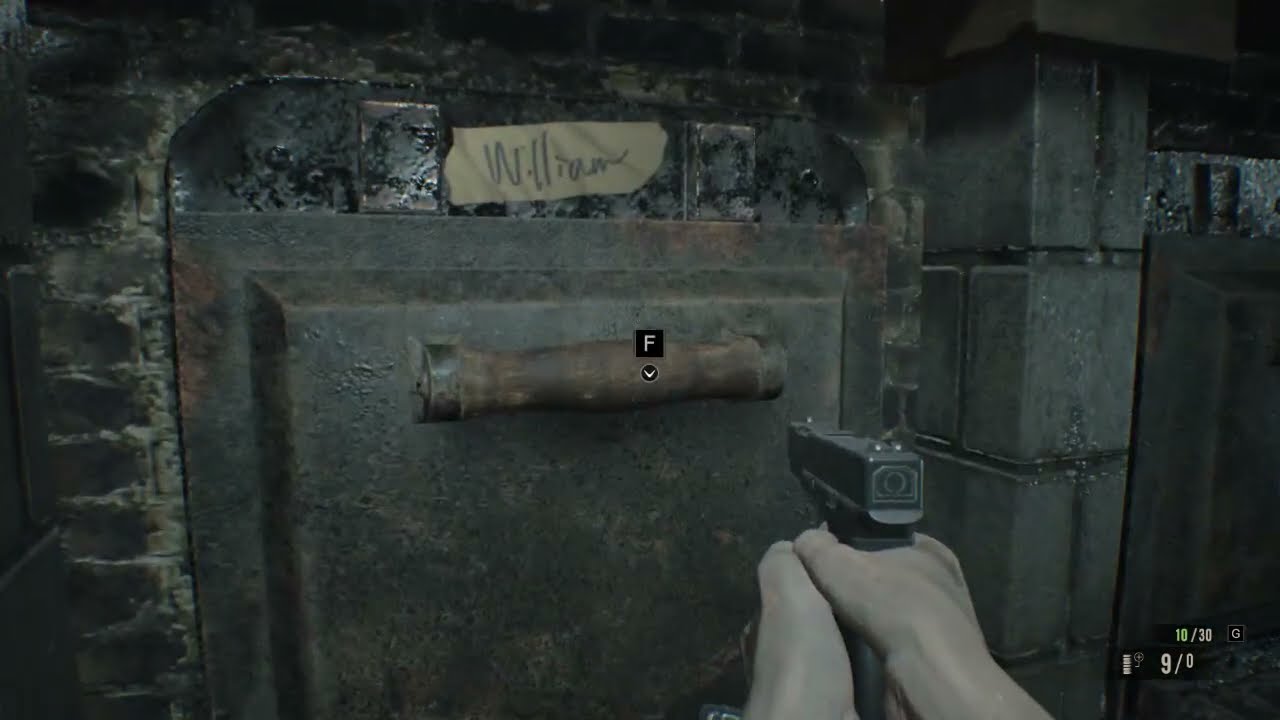 Resident Evil 7 - Dissection Room Key Location - Incinerator Room Puzzle for Red Dog Head