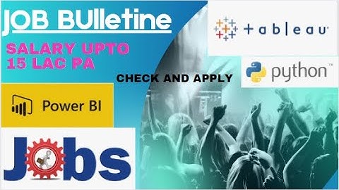 Data Analytics #Hiring  | #Power BI #Python #Tableau | #Jobs| Salary 15 Lac| Check this video Apply