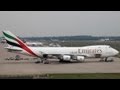 Boeing 747 Load Time-Lapse. From Arrival until Departure + Go Around ( HD )