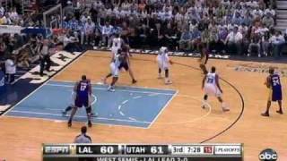 Triangle Offense: Moment of Truth: Lag Principle - Lakers Jazz Game 3: 3rd quarter 737 - 717