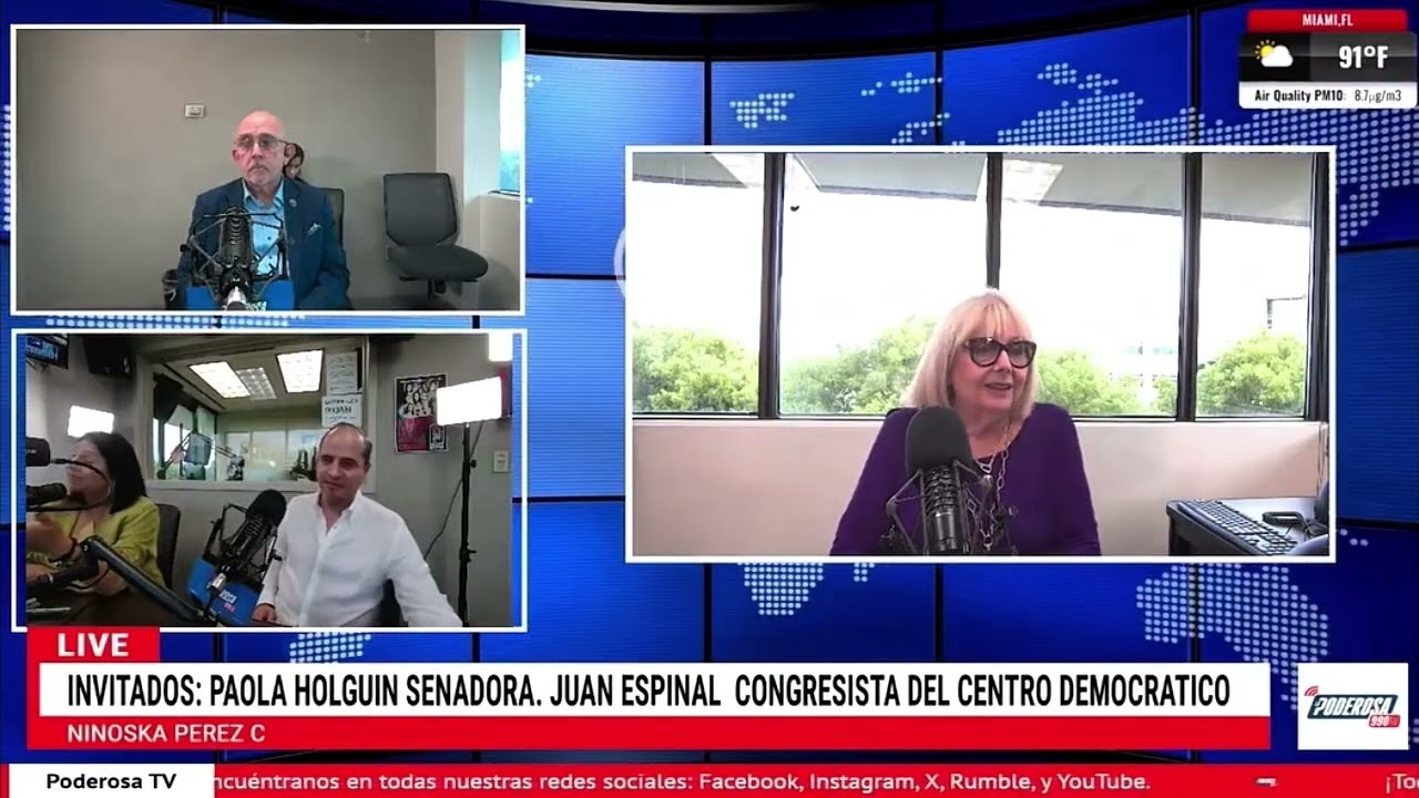 Entrevista Senadora Paola Holguín en La poderosa 990 AM Miami