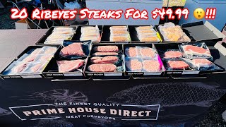 20 RIBEYES STEAK FOR $49.99 CRAZY DEAL, Is This For REAL??? (Parking Lot Steaks, Prime House Direct)