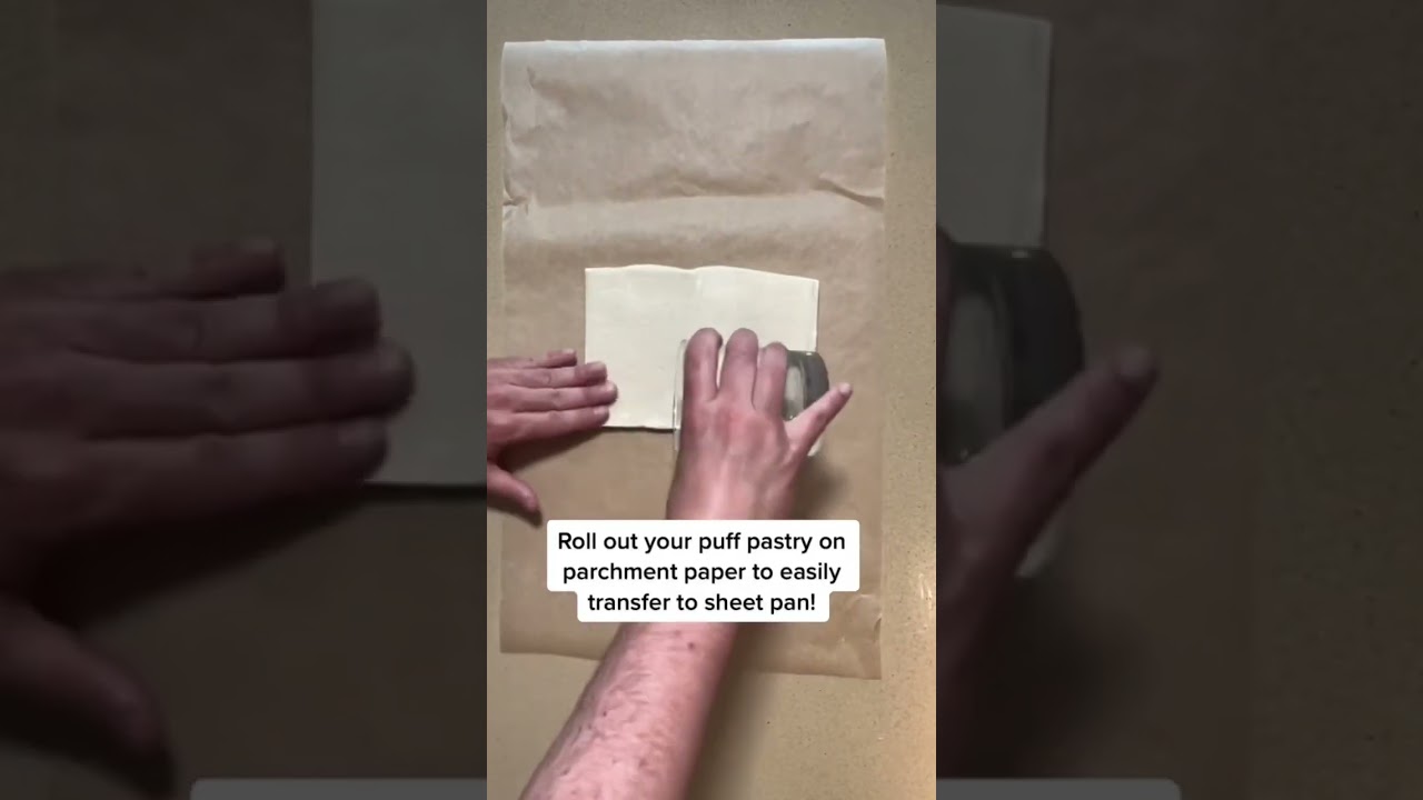 Cooking Hacks to make rolling out puff pastry easier.