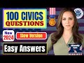 US Citizenship Test 2024 Questions and Answers: 100 Civics History/ Government, Ciudadania Americana