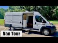 Van Life Tour: Promaster 3500 High Roof 159" Extended: Off-Grid Custom Van Conversion with full bath