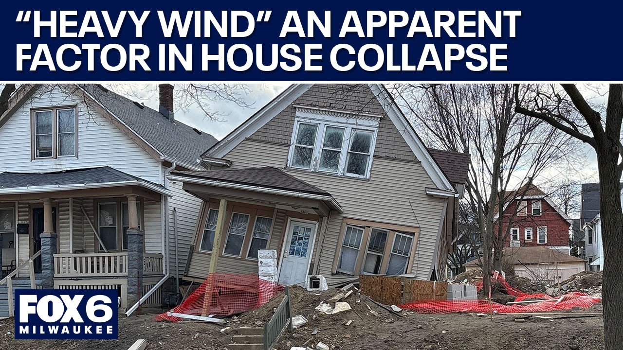 Milwaukee house collapse, 'heavy wind' an apparent factor | FOX6 News  Milwaukee