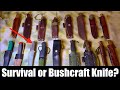 Survival and bushcraft knives imho