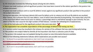 ISTQB Fundation answers to exam questions 33 to 36