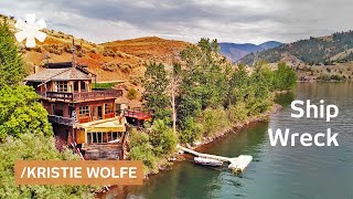 Kristie Wolfe restores boat-shaped cabin in forsaken lake